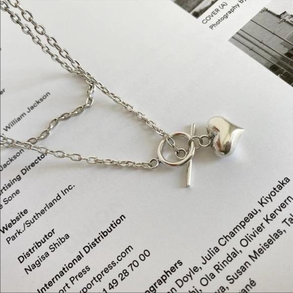 NEW 925 STERLING SILVER HEART CHAIN NECKLACE - Picture 6 of 6